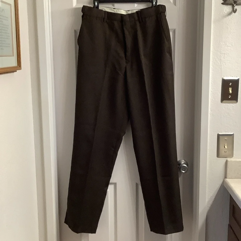 Puritan Heather Brown Dress Pants, 34 x 32 - Picture 4 of 5